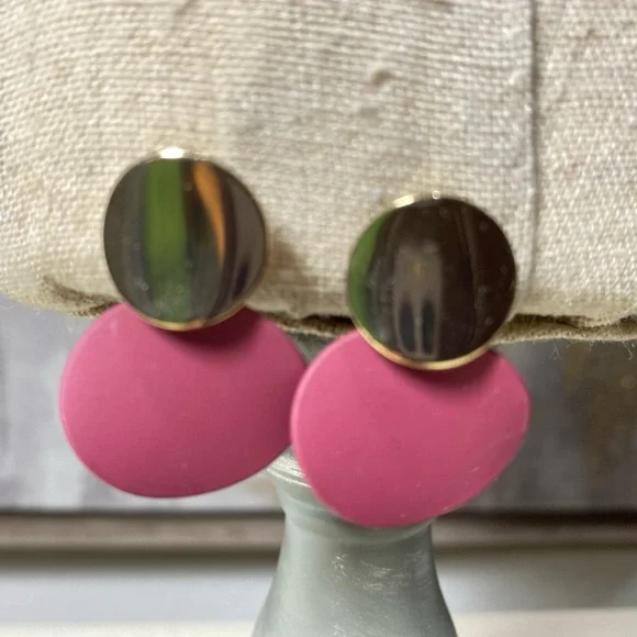 2 Elegant Black and Silver Chandelier and Gold and Burgundy Earrings - Picture 5 of 5